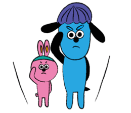 Blue and Pink Brothers sticker #3657138