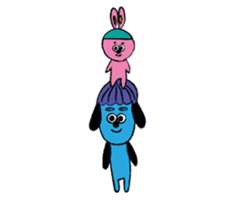 Blue and Pink Brothers sticker #3657142