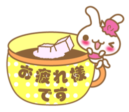 Teacup rabbit "Usagi chan" talk ver1 sticker #3657873