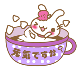 Teacup rabbit "Usagi chan" talk ver1 sticker #3657874