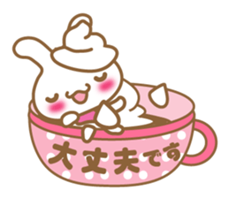 Teacup rabbit "Usagi chan" talk ver1 sticker #3657877