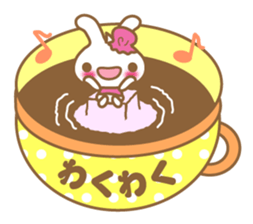 Teacup rabbit "Usagi chan" talk ver1 sticker #3657888