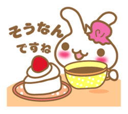 Teacup rabbit "Usagi chan" talk ver1 sticker #3657894
