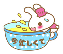 Teacup rabbit "Usagi chan" talk ver1 sticker #3657906