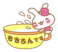 Teacup rabbit "Usagi chan" talk ver1 sticker #3657907