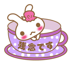 Teacup rabbit "Usagi chan" talk ver1 sticker #3657908