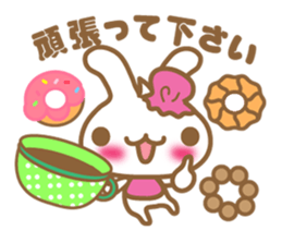 Teacup rabbit "Usagi chan" talk ver1 sticker #3657910