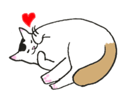 The shape of a house cat sticker #3658072