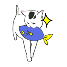 The shape of a house cat sticker #3658073