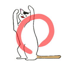 The shape of a house cat sticker #3658075