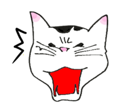 The shape of a house cat sticker #3658078