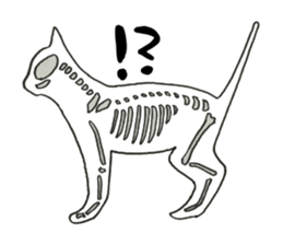 The shape of a house cat sticker #3658086