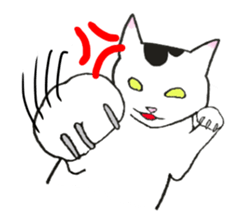 The shape of a house cat sticker #3658087