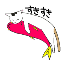 The shape of a house cat sticker #3658095