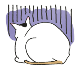 The shape of a house cat sticker #3658096