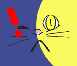 The shape of a house cat sticker #3658097