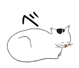 The shape of a house cat sticker #3658099