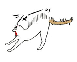 The shape of a house cat sticker #3658101