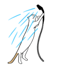 The shape of a house cat sticker #3658102