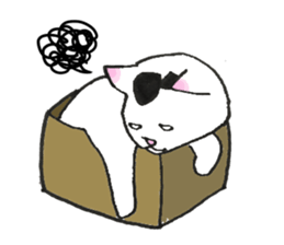 The shape of a house cat sticker #3658109