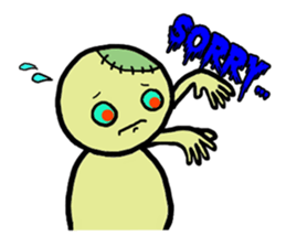 The Chubby Zombie sticker #3658795