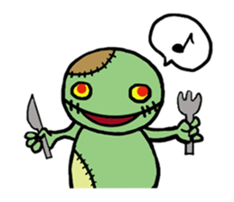 The Chubby Zombie sticker #3658813