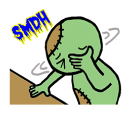 The Chubby Zombie sticker #3658827