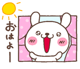 rabbit heart 5 sticker #3659431