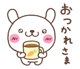 rabbit heart 5 sticker #3659434