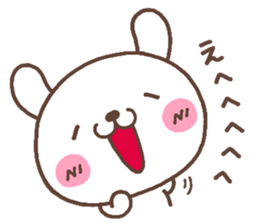 rabbit heart 5 sticker #3659439