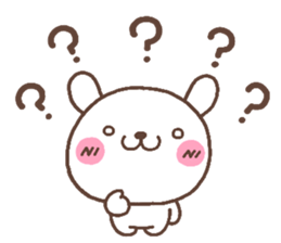 rabbit heart 5 sticker #3659447