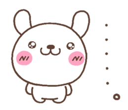 rabbit heart 5 sticker #3659449