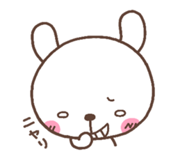 rabbit heart 5 sticker #3659459