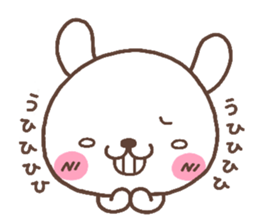 rabbit heart 5 sticker #3659460