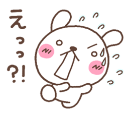 rabbit heart 5 sticker #3659468