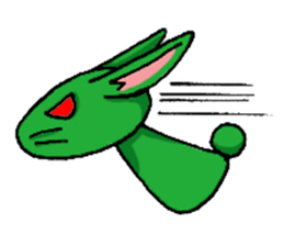 Month warrior rabbit Raby sticker #3659795