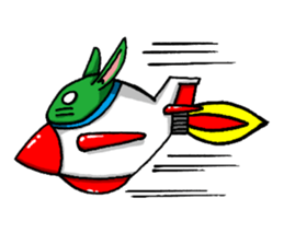 Month warrior rabbit Raby sticker #3659821