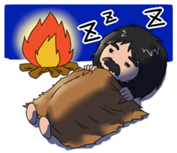 Hello from primitive man sticker #3659922