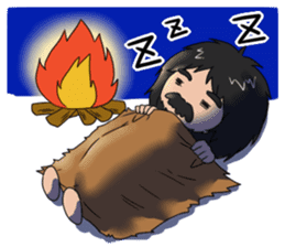 Hello from primitive man sticker #3659922