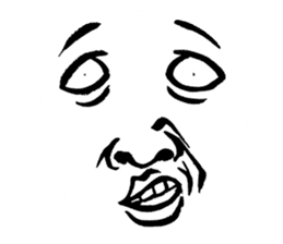 Reaction of a man face sticker #3661796