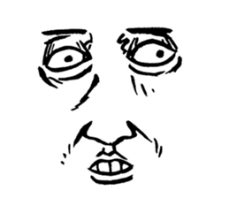 Reaction of a man face sticker #3661798