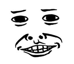 Reaction of a man face sticker #3661802