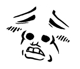 Reaction of a man face sticker #3661808