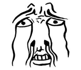 Reaction of a man face sticker #3661813