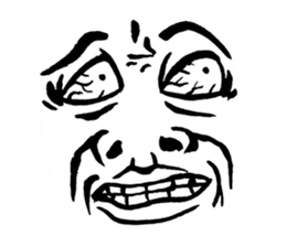 Reaction of a man face sticker #3661824