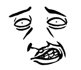 Reaction of a man face sticker #3661826