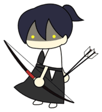 Japanese Archery Girl sticker #3661934