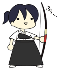 Japanese Archery Girl sticker #3661946