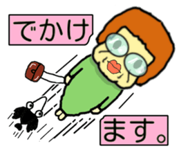 Middle aged woman Sticker sticker #3662698