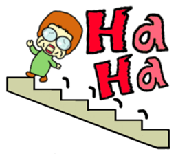 Middle aged woman Sticker sticker #3662700